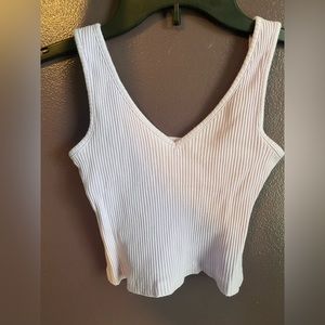 Purple v-neck tank top